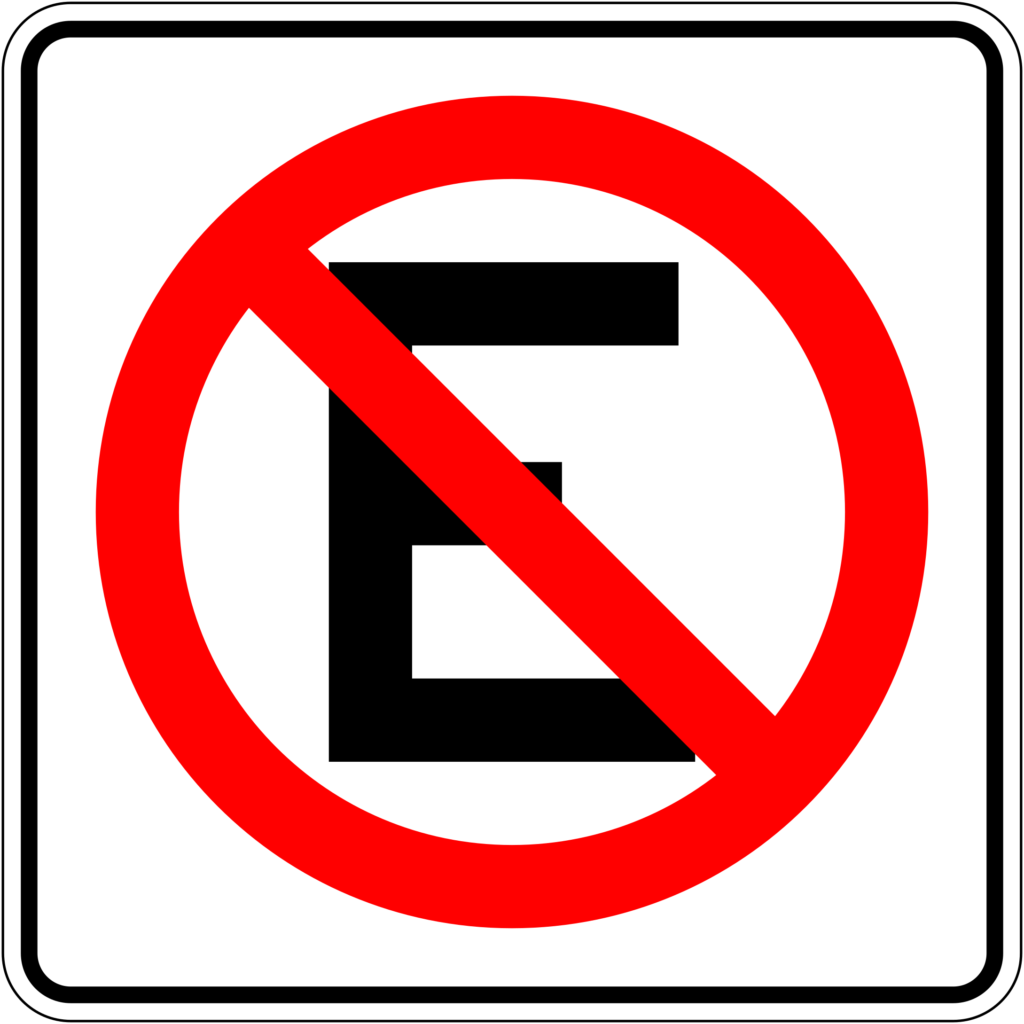prohibido estacionar
