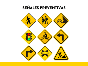 Señales de transito preventivas